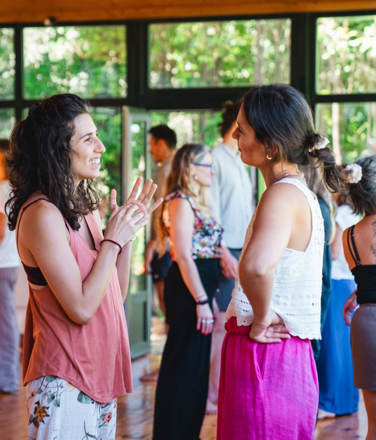 people chatting at ELEVATE